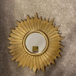 a gold mirror